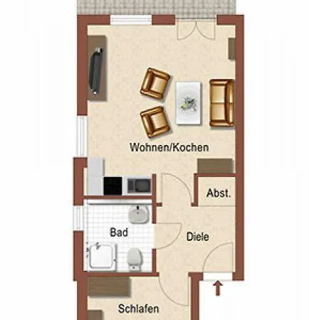 Wohnpark Stadt Hamburg - Haus 4, We 23 Apartment